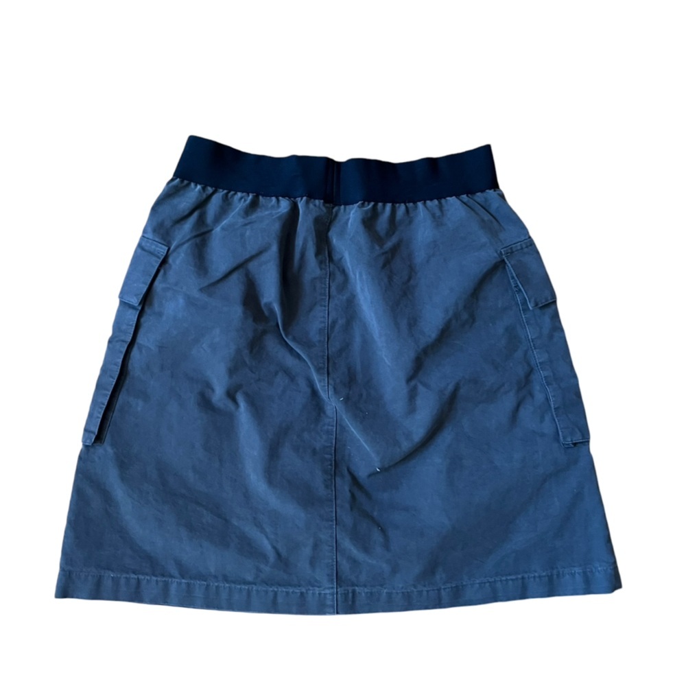 Essentials Grey Cargo Elastic Waist Cargo Mini Skirt